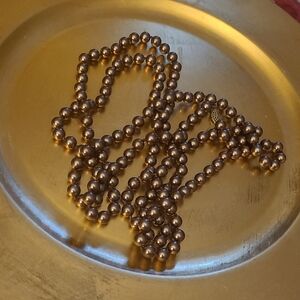 Elegant Brown Beaded Necklace